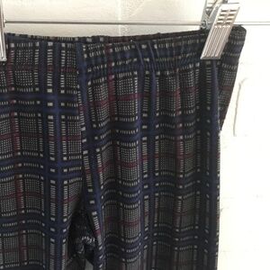 Gray/navy/black/red wine Plaid legging Girl Size 7-8